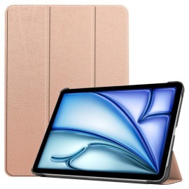 Tri-Fold Book Case met Wake/Sleep - iPad Air 13 (2024/2025) Hoesje - Rose Gold