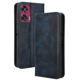 Coverup Vintage Style Book Case - Motorola Edge 50 Fusion Hoesje - Blauw