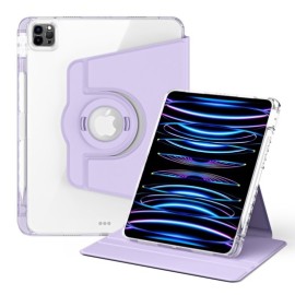 360° Rotating Folio Book Case met Wake/Sleep - iPad Air 11 (2024/2025) / Air (2020/2022) Hoesje - Paars