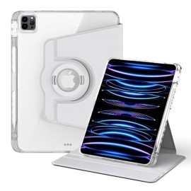 360° Rotating Folio Book Case met Wake/Sleep - iPad Air 11 (2024/2025) / Air (2020/2022) Hoesje - Grijs