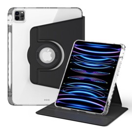 360° Rotating Folio Book Case met Wake/Sleep - iPad Air 11 (2024/2025) / Air (2020/2022) Hoesje - Zwart