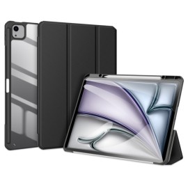 Dux Ducis Toby Tri-Fold Book Case met Wake/Sleep - iPad Air 13 (2024/2025) Hoesje - Zwart