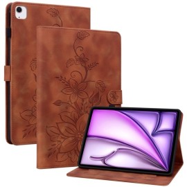 Bloemen Book Case met Wake/Sleep - iPad Air 11 (2024/2025) Hoesje - Bruin