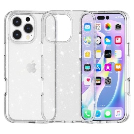 Coverup Glitter TPU Back Cover - iPhone 16 Pro Hoesje - Transparant