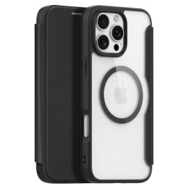 Dux Ducis Skin X Pro Series Book Case - MagSafe Compatible - iPhone 16 Pro Hoesje - Zwart