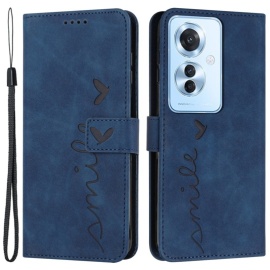 Coverup Smile Book Case - OPPO Reno11 F 5G Hoesje - Blauw