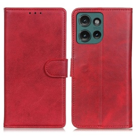 Coverup Luxe Book Case - Motorola Edge 50 Neo Hoesje - Rood