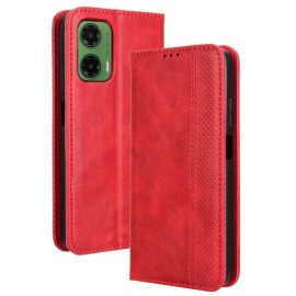 Coverup Vintage Style Book Case - Motorola Moto G35 Hoesje - Rood