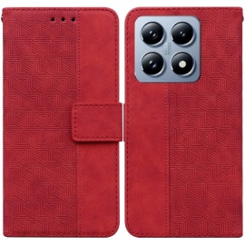 Coverup Geometric Book Case - Xiaomi 14T Hoesje - Rood