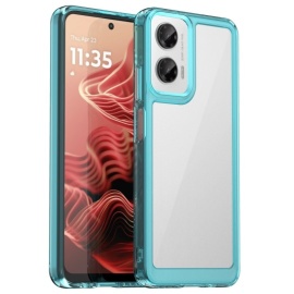 Coverup Transparant ShockProof TPU Back Cover - Motorola Moto G35 Hoesje - Blauw