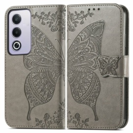 Coverup Vlinder Book Case - OPPO A80 Hoesje - Taupe Grijs