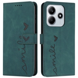 Coverup Smile Book Case - Xiaomi Redmi Note 14 5G Hoesje - Groen