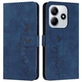 Coverup Smile Book Case - Xiaomi Redmi Note 14 5G Hoesje - Blauw