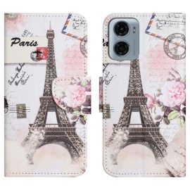 Coverup Book Case - Motorola Moto G05 / E15 Hoesje - Eiffeltoren