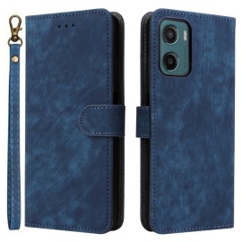 Coverup Book Case met Koord - Motorola Moto G05 / E15 Hoesje - Blauw