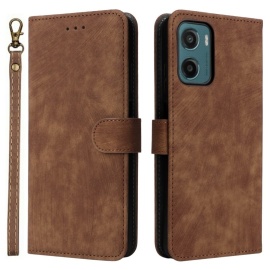 Coverup Book Case met Koord - Motorola Moto G05 / E15 Hoesje - Bruin