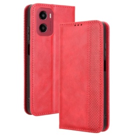 Coverup Vintage Style Book Case - Motorola Moto G05 / E15 Hoesje - Rood