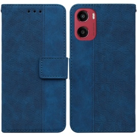 Coverup Geometric Book Case - Motorola Moto G05 / E15 Hoesje - Blauw