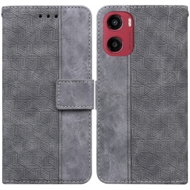 Coverup Geometric Book Case - Motorola Moto G05 / E15 Hoesje - Grijs