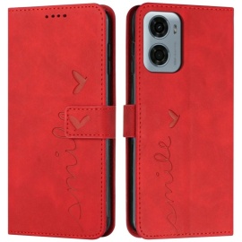 Coverup Smile Book Case - Motorola Moto G05 / E15 Hoesje - Rood