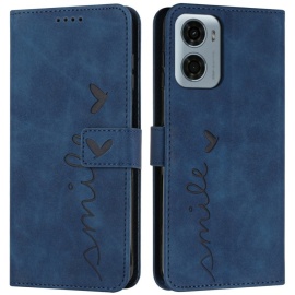 Coverup Smile Book Case - Motorola Moto G05 / E15 Hoesje - Blauw