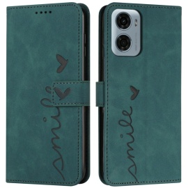 Coverup Smile Book Case - Motorola Moto G05 / E15 Hoesje - Groen