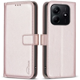 BINFEN Book Case - Xiaomi Redmi Note 14 4G Hoesje - Rose Gold