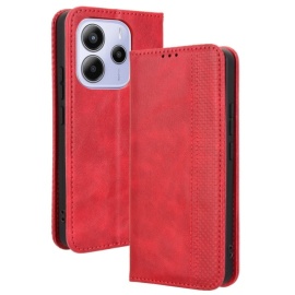 Coverup Vintage Style Book Case - Xiaomi Redmi Note 14 4G Hoesje - Rood