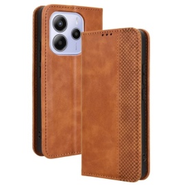 Coverup Vintage Style Book Case - Xiaomi Redmi Note 14 4G Hoesje - Bruin