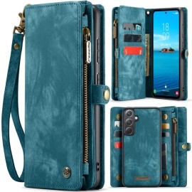 CaseMe 008 2-in-1 Book Case & Back Cover met Portemonnee - Samsung Galaxy A36 Hoesje - Blauw