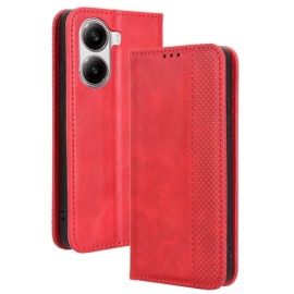 Coverup Vintage Style Book Case - Xiaomi Poco X7 Pro Hoesje - Rood