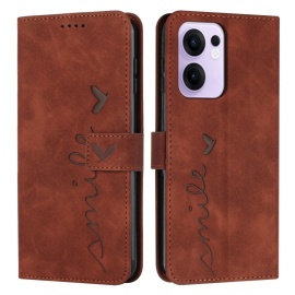 Coverup Smile Book Case - OPPO Reno13 F / FS 5G Hoesje - Bruin