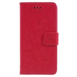 Coverup Bloemen & Vlinders Book Case - Samsung Galaxy J6 (2018) Hoesje - Roze