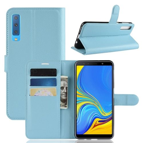 Ass Optimaal Meedogenloos Book Case - Samsung Galaxy A7 (2018) Hoesje - Lichtblauw | GSM-Hoesjes.be