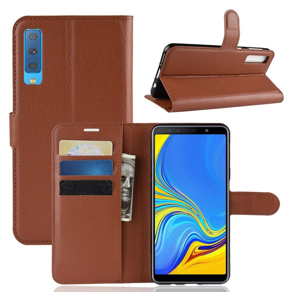 Claire Woning Begeleiden Book Case - Samsung Galaxy A7 (2018) Hoesje - Bruin | GSM-Hoesjes.be