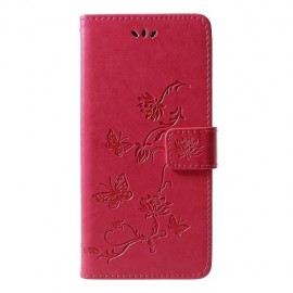 Coverup Bloemen & Vlinders Book Case - Samsung Galaxy J6 Plus (2018) Hoesje - Roze