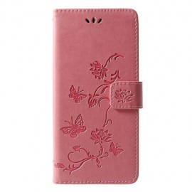 Coverup Bloemen & Vlinders Book Case - Samsung Galaxy J6 Plus (2018) Hoesje - Pink