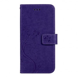 Coverup Bloemen & Vlinders Book Case - Samsung Galaxy S10e Hoesje - Lila