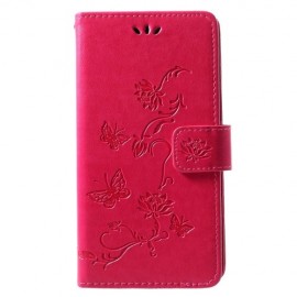 Coverup Bloemen & Vlinders Book Case - Huawei P30 Lite Hoesje - Roze