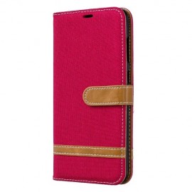 Denim Book Case - Samsung Galaxy A70 Hoesje - Rood