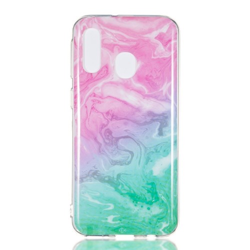 apotheek zand type Marmer TPU Back Cover - Samsung Galaxy A40 Hoesje | GSM-Hoesjes.be