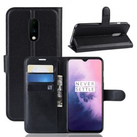 Book Case - OnePlus 7 Hoesje - Zwart