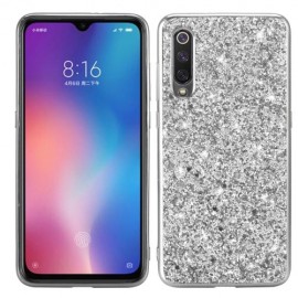 Coverup Glitter Back Cover - Xiaomi Mi 9 Hoesje - Grijs