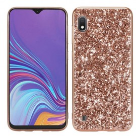 Coverup Glitter Back Cover - Samsung Galaxy A10 Hoesje - Rose Gold