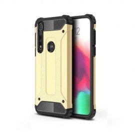 Armor Hybrid Back Cover - Motorola Moto G8 Plus Hoesje - Goud