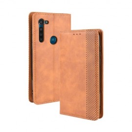 Coverup Vintage Style Book Case - Motorola Moto G8 Power Hoesje - Bruin